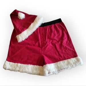 Santa Boxer Shorts W/ Hat